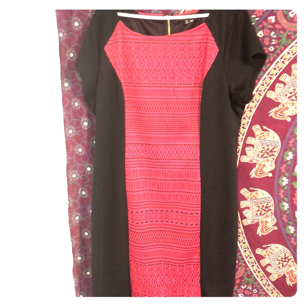 Red and Black Dress